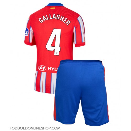 Atletico Madrid Conor Gallagher #4 Hjemme Trøje Børn 2024-25 Kortærmet (+ Korte bukser)